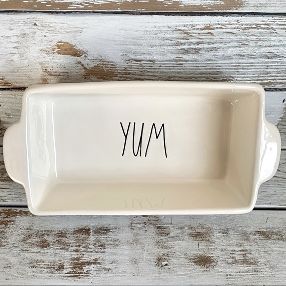 Rae Dunn Kitchen Rae Dunn Ceramic Yum Rectangular Baking Dish